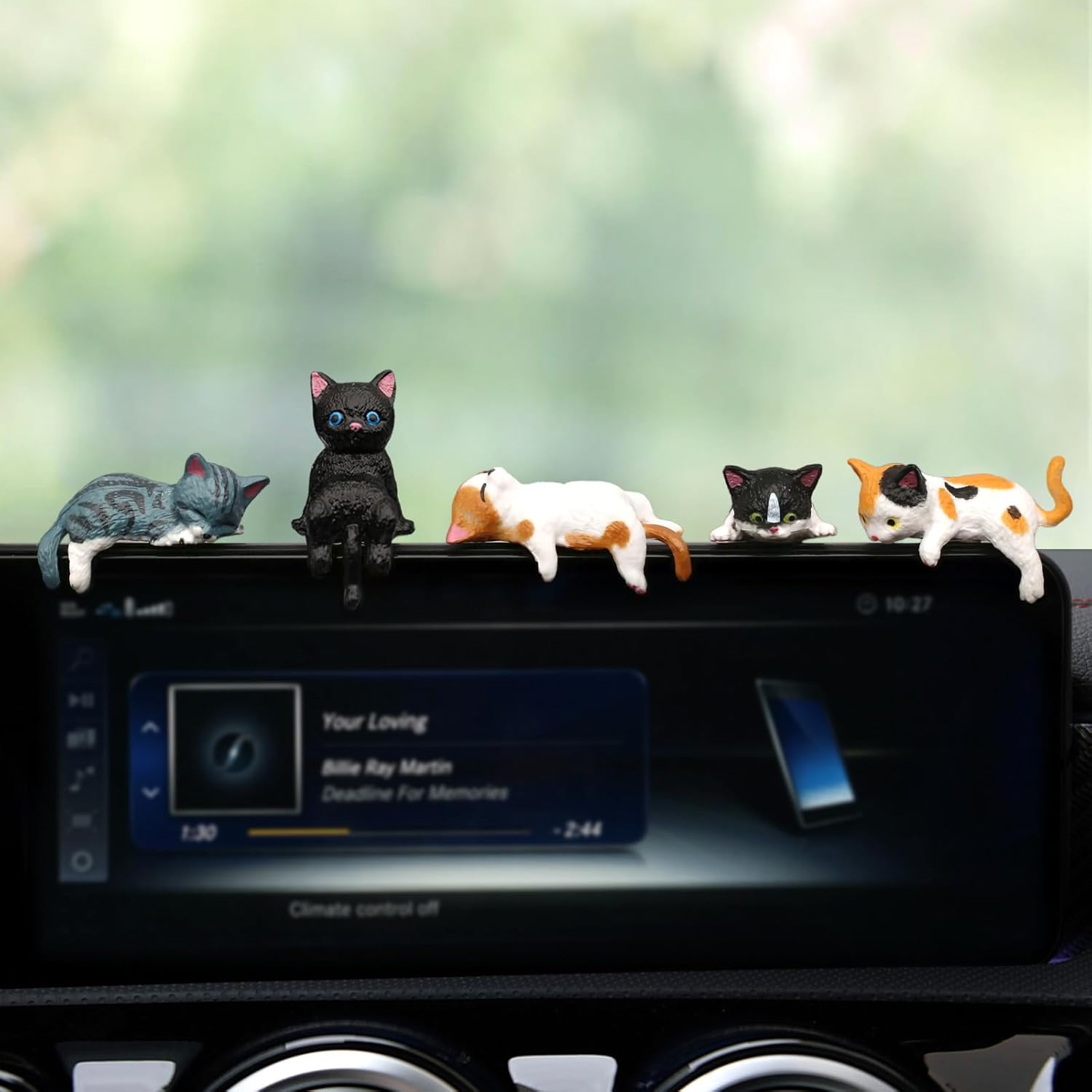 Car Accessories Mirror Hanging - อุปกรณ์ตกแต่งภายในรถยนต์รูปแมว 5 ชิ้น, ของตกแต่งคอนโซลน่ารัก, ของประดับแขวนกระจกมองหลังสำหรับผู้หญิงและเด็กผู้หญิง