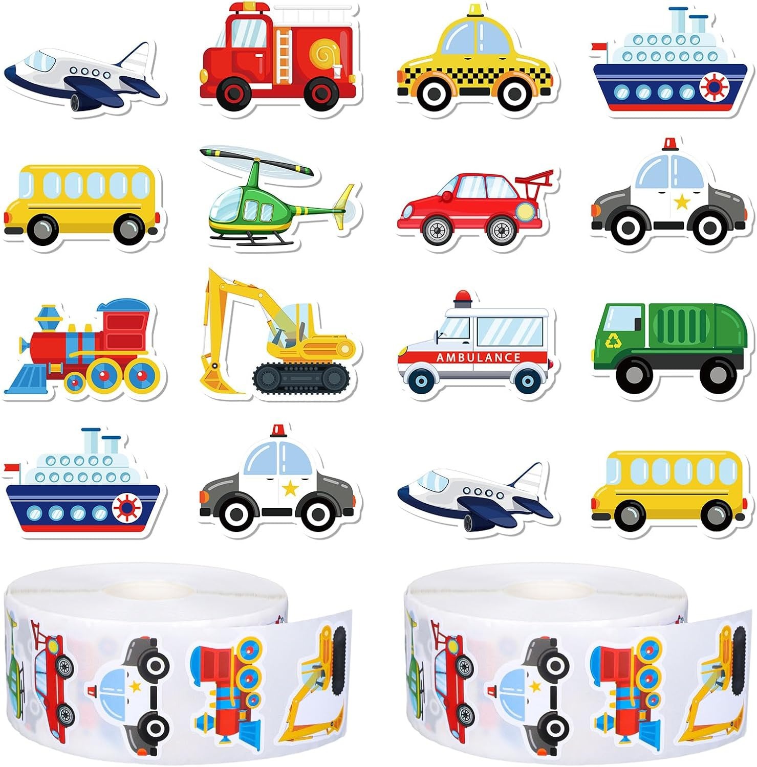 Car Accessories Under 500 - 500/1000 Pcs Easykart รถบรรทุกรถสติกเกอร์ก่อสร้างสติกเกอร์ม้วนสําหรับเด็กวัยรุ่นรถสติกเกอร์ไม่เต็มเต็งสําหรับ Home Part
