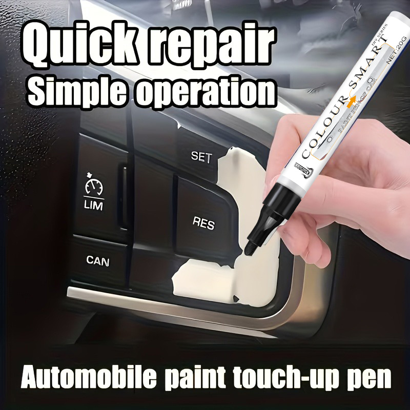 Car Scratch Remover Pen - ปากกาซ่อมรอยขีดข่วนรถยนต์ - สำหรับตกแต่งภายในพลาสติกสีดำ พวงมาลัย แผงหน้าปัด ซ่อมแซมและฟื้นฟูรอยขีดข่วน