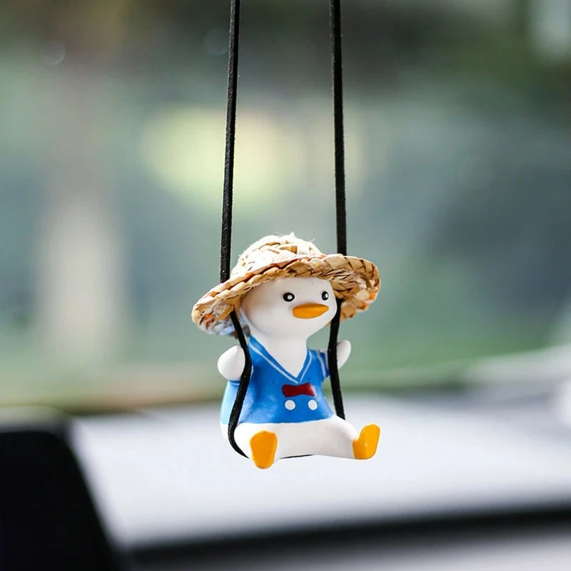 น่ารัก Swing นั่งเป็ดภายในรถจี - Car Accessories Mirror Hanging บทวิจารณ์และราคา