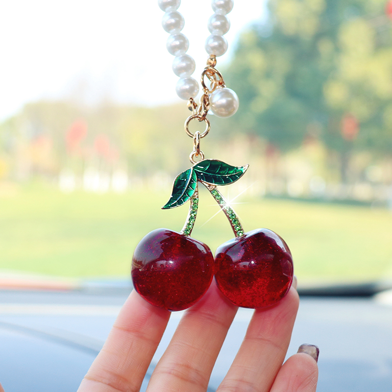 ของตกแต่งภายในรถยนต์ลายเชอร์รี - Car Accessories Mirror Hanging บทวิจารณ์และราคา