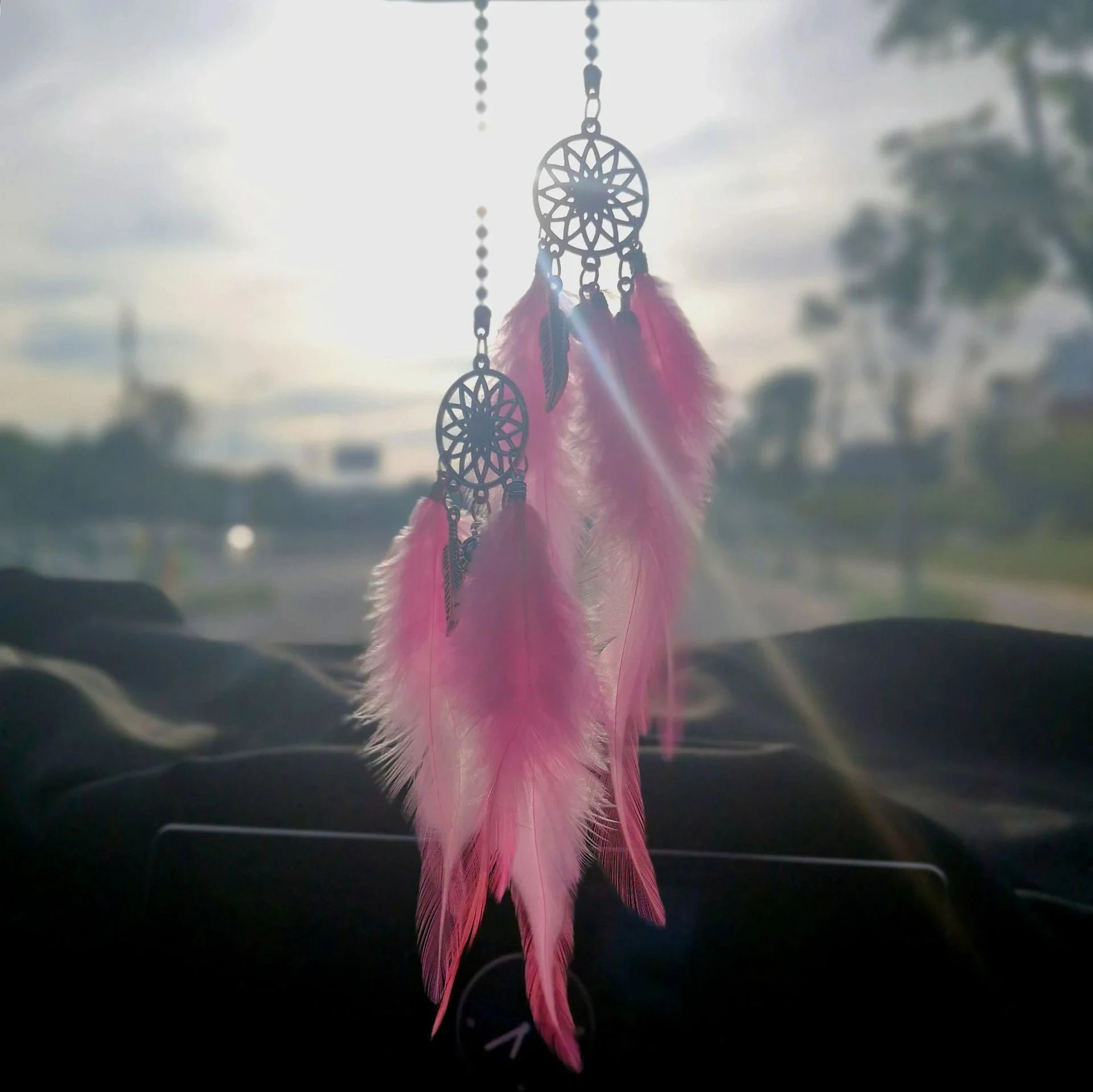 1/2 ชิ้น ดรีมแคชเชอร์ จี้แขวนใ - Car Accessories Mirror Hanging บทวิจารณ์และราคา