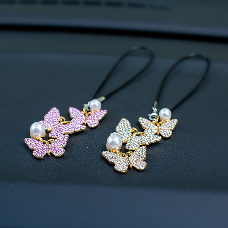 จี้ห้อยตกแต่งรูปผีเสื้อสำหรับร - Car Accessories Mirror Hanging บทวิจารณ์และราคา