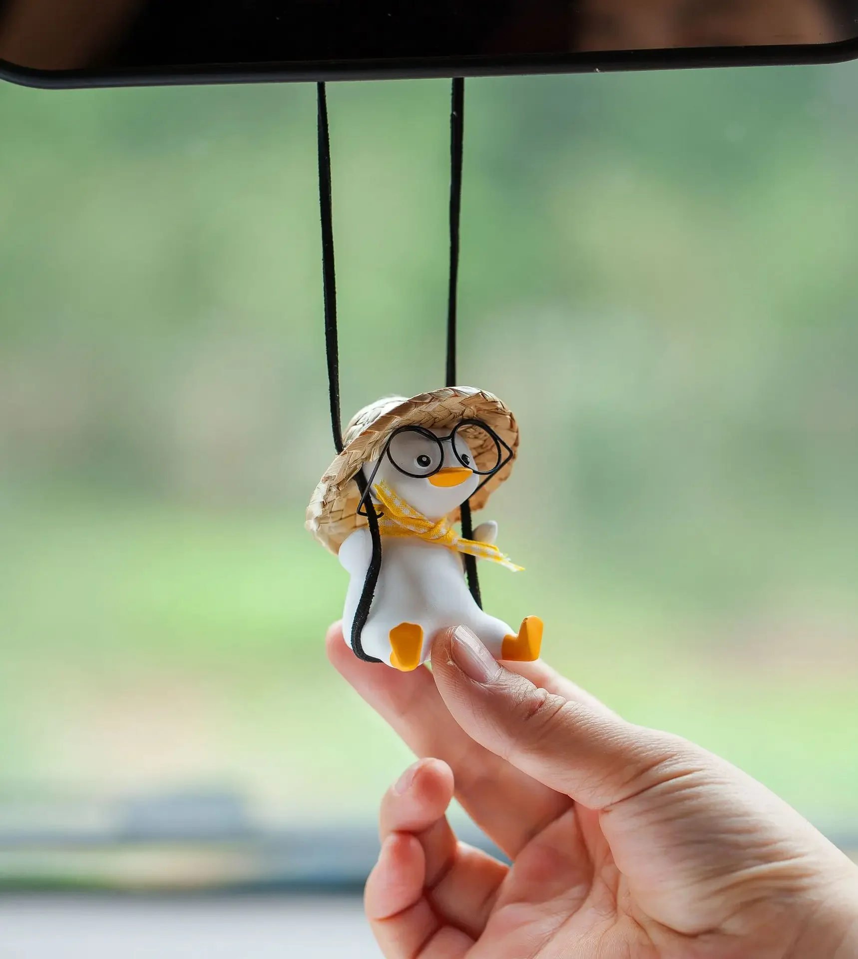 จี้รถน่ารัก Swing เป็ดตกแต่งภา - Car Accessories Mirror Hanging บทวิจารณ์และราคา