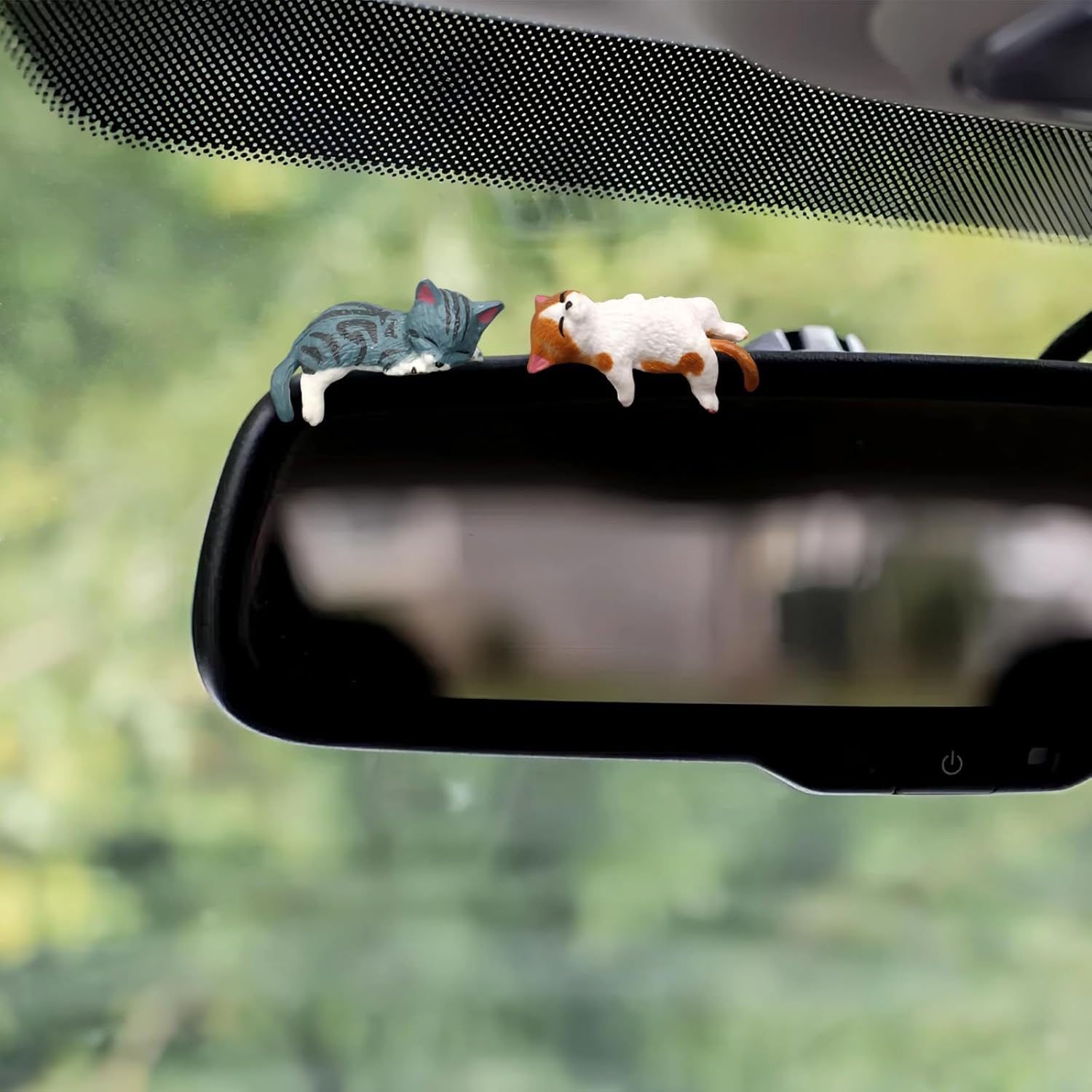 อุปกรณ์ตกแต่งภายในรถยนต์รูปแมว - Car Accessories Mirror Hanging บทวิจารณ์และราคา